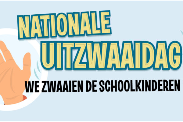 De poster van Nationale Uitzwaaidag door Boze Ouders